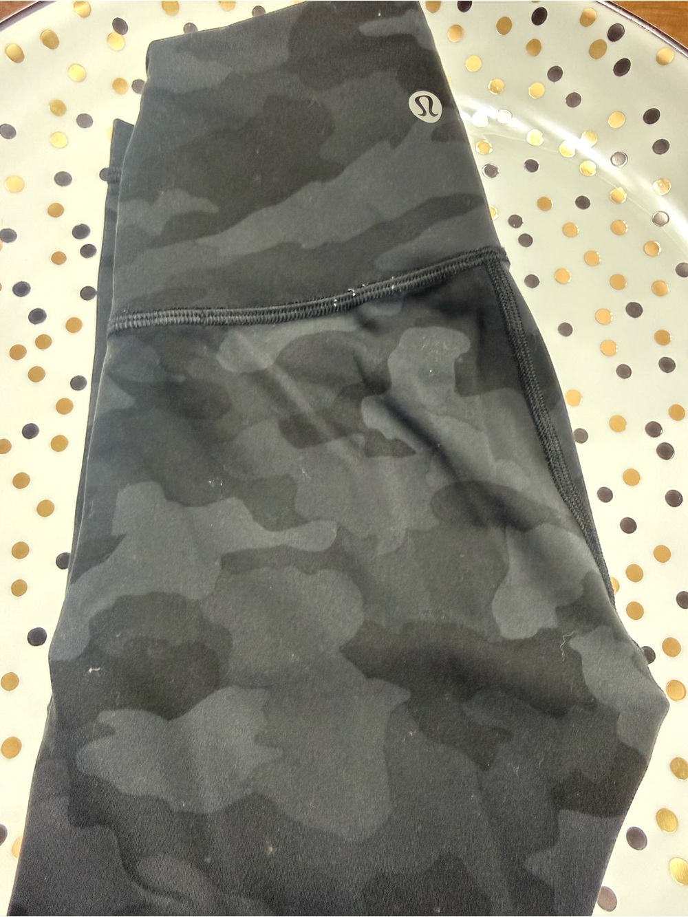 lululemon athletica Black Camo Leggings
